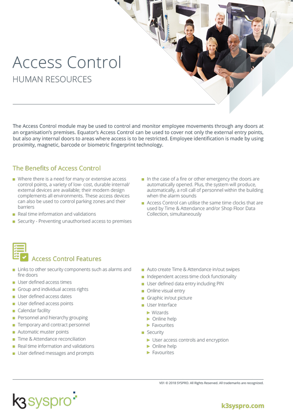 Click here to download our access control factsheet